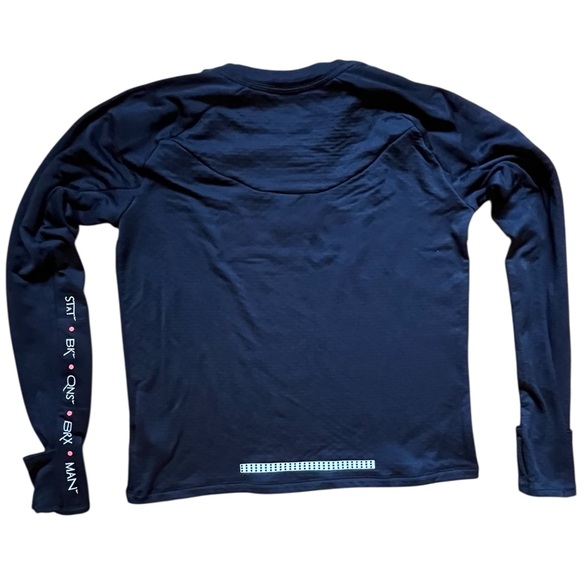 NIKE Men’s Run NYC Dri-FIT black Long Sleeve Thumbholes|Zip Pocket|Reflective| M - Picture 10 of 16